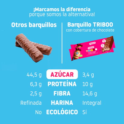 Barra de bolacha com cobertura de chocolate Smileat ECO 40g