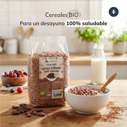 Arroz tufado com cacau Sem glúten ECO Planeta Huerto 200 g