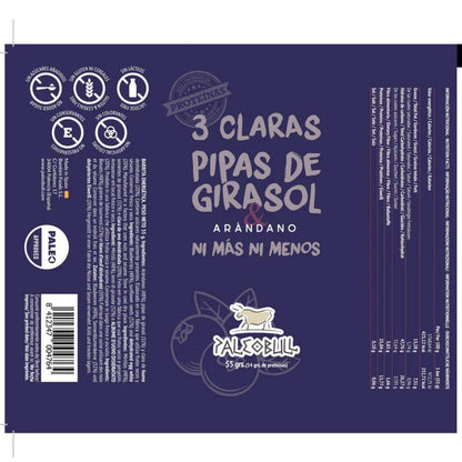 Paleobull Barra Energética de Mirtilo e Semente de Girassol 55g