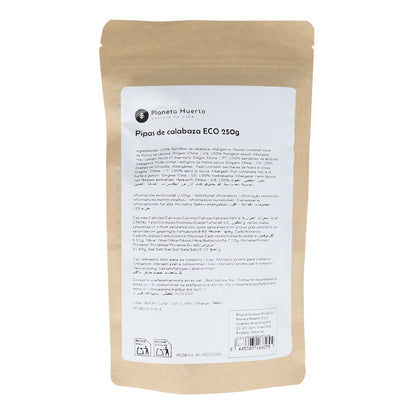 Sementes de abóbora descascadas ECO Planeta Huerto 250 g