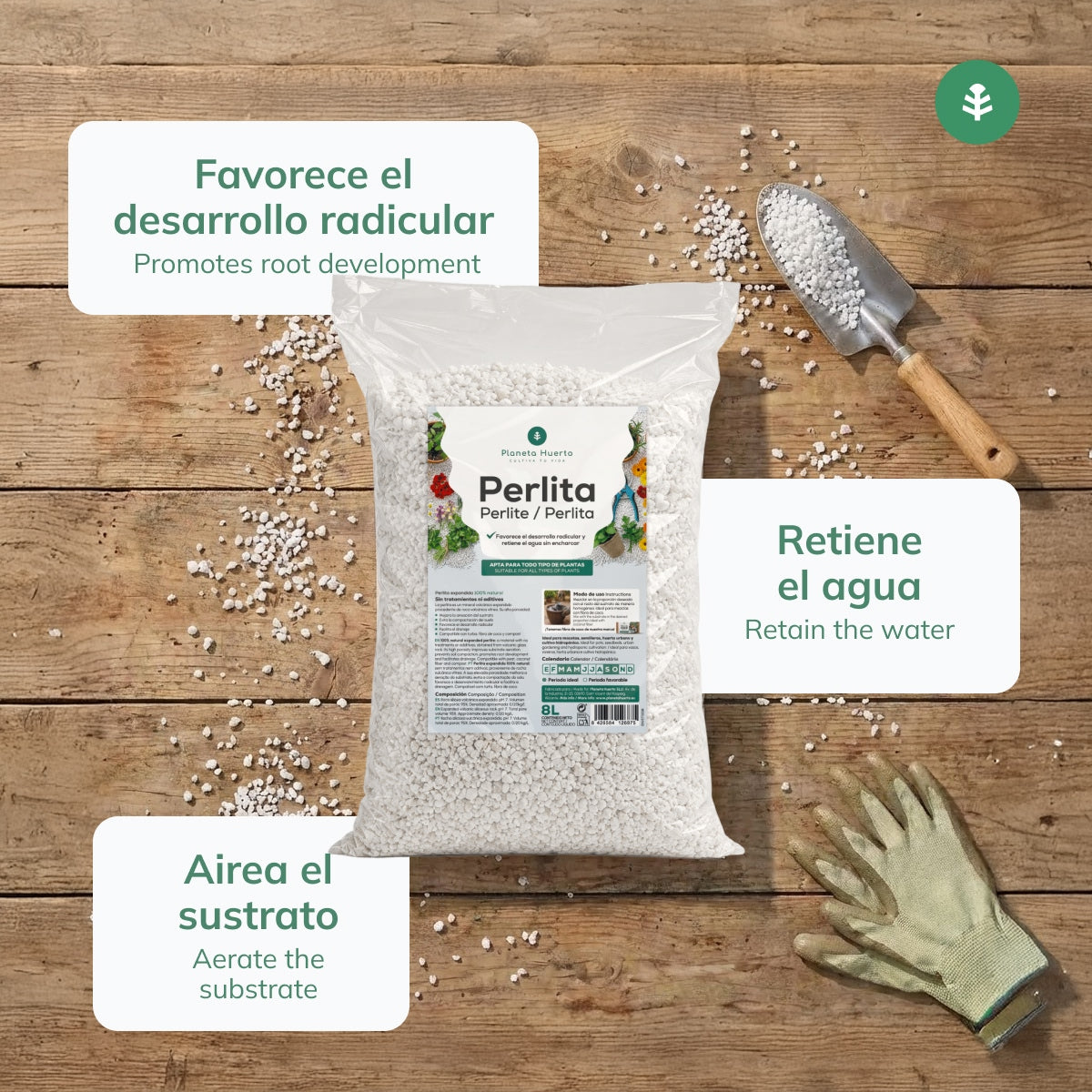 Perlite Planeta Huerto 24 Litros
