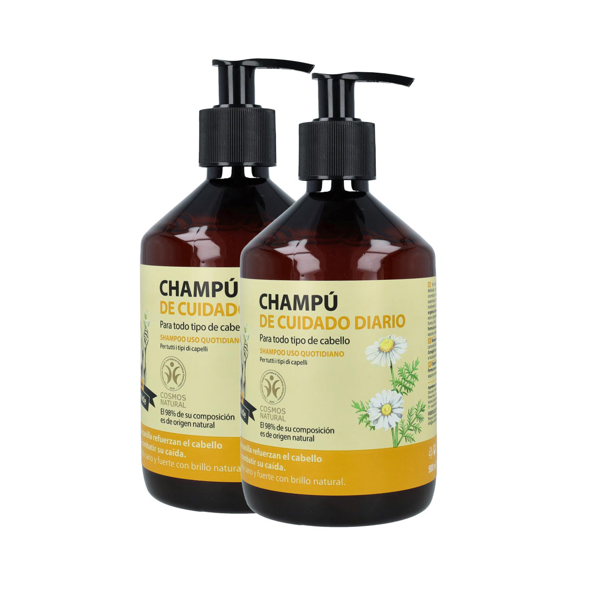 Embalagem de 2 Champôs Oma Gertrude Uso Diário 500 ml