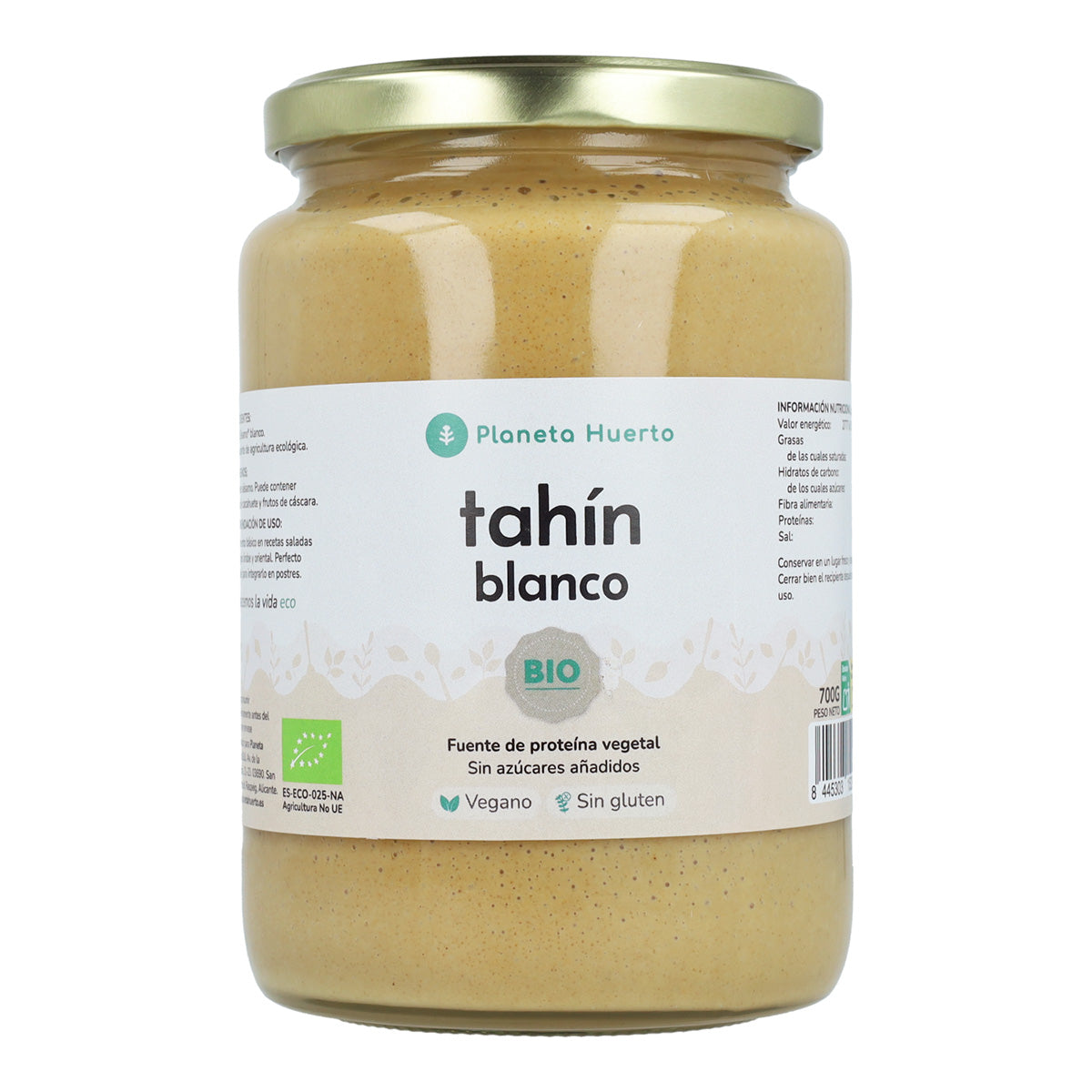 Tahini de sésamo branco ECO Planeta Huerto 700g