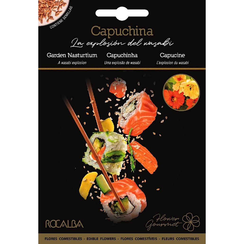 Sementes de flores comestíveis de Nasturtium Rocalba