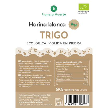 Farinha de Trigo Branco Eco Planeta Huerto 5 Kg
