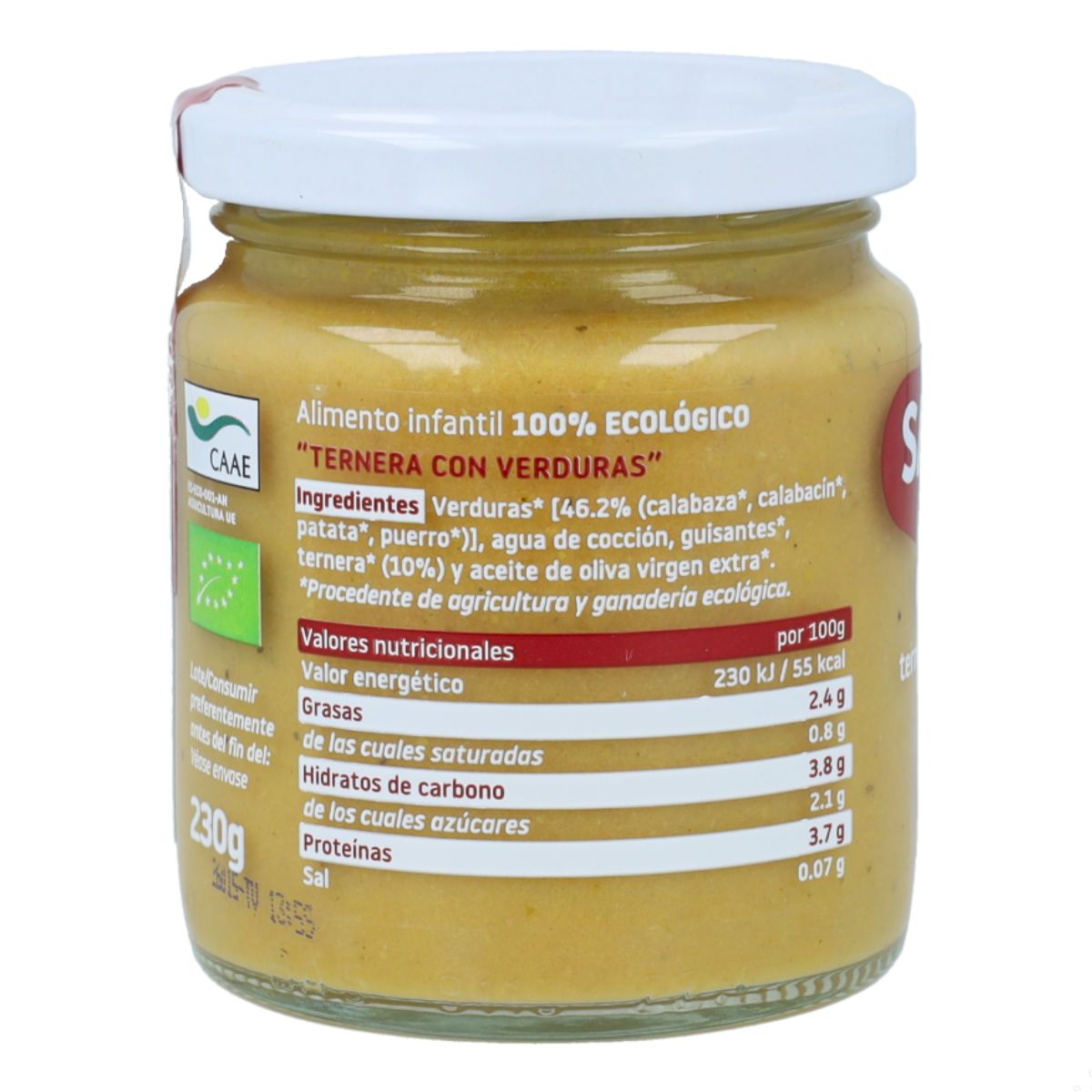 Smileat Carne e Vegetais Biológicos Pote +6 Meses 230g