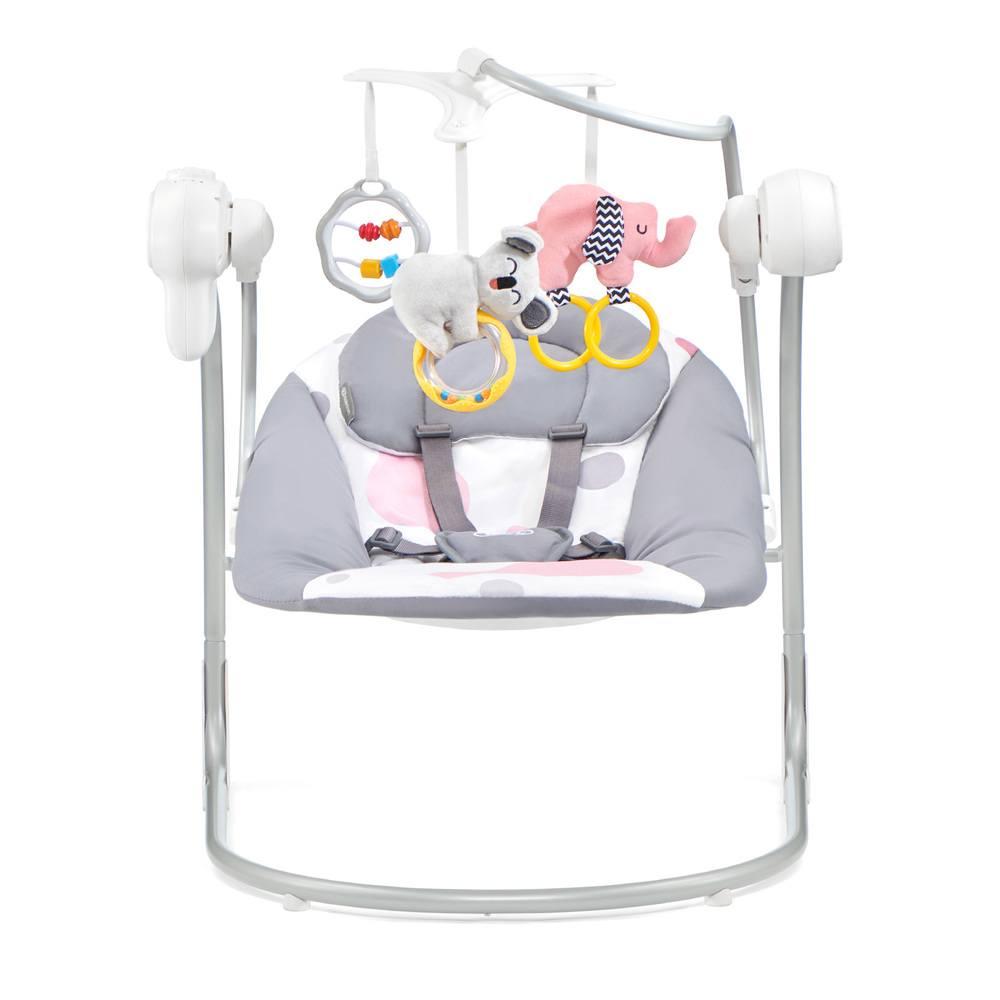 Cadeira de baloiço Kinderkraft Pink Minky para bebé