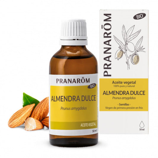 Óleo vegetal biológico de amêndoa doce, Pranarom 50 ml