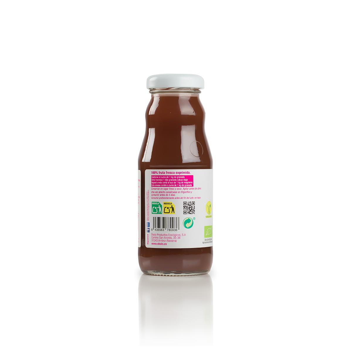 Ékolo Bio 100% sumo de romã espremido 200ml