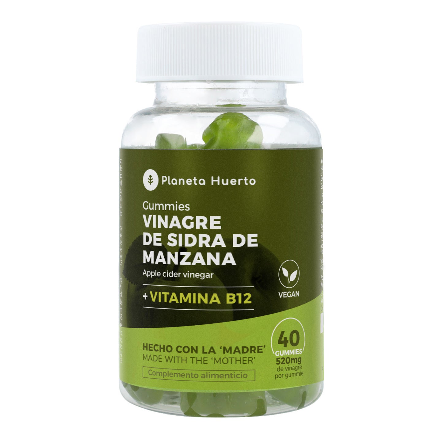 Gomas de Vinagre de Maçã com Mother Planeta Huerto 50 gomas