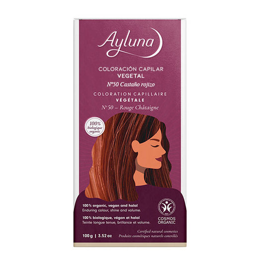 Corante Vegetal 50 Ayluna Castanho Avermelhado, AYLUNA, 100 g