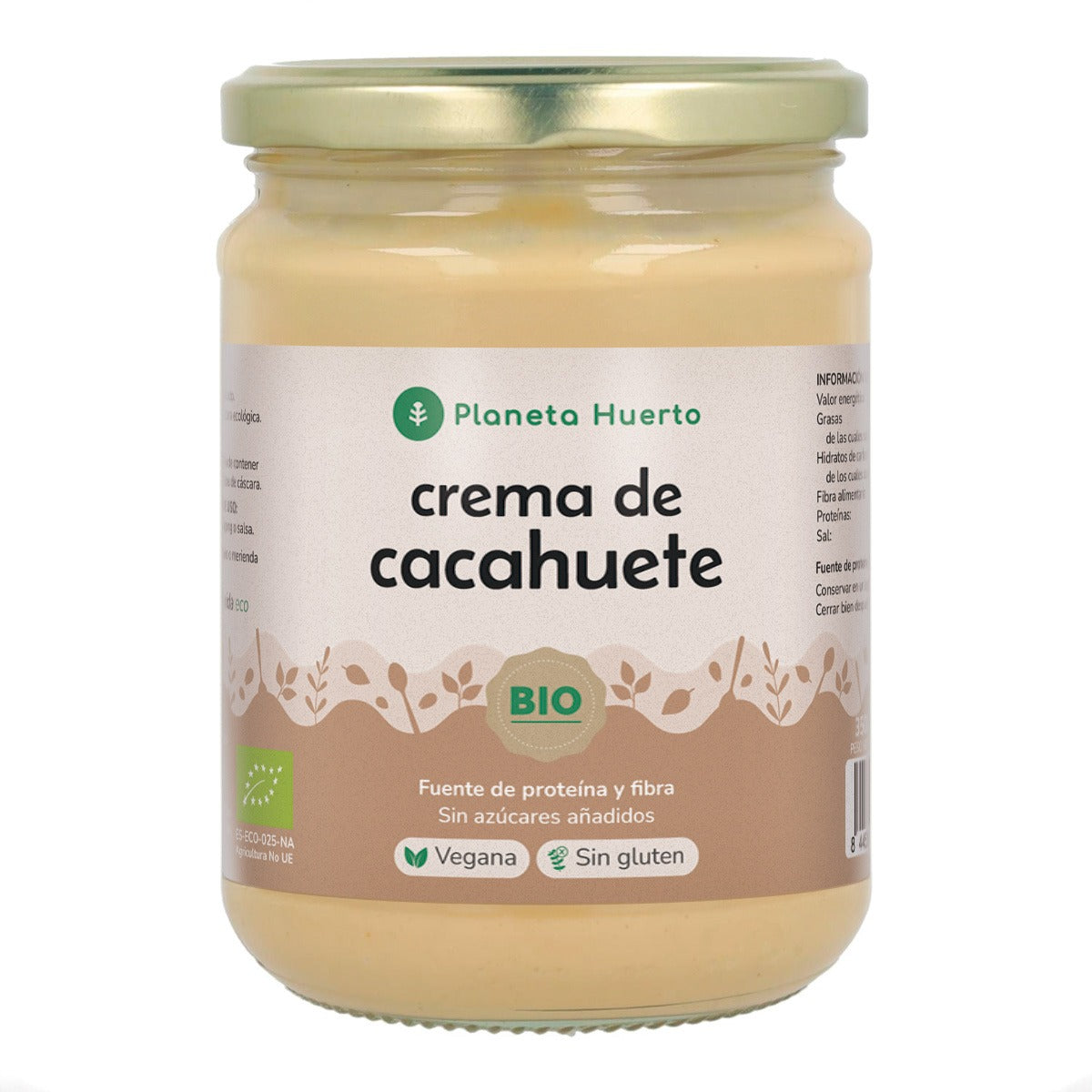 Manteiga de Amendoim Biológica Planeta Huerto 350g