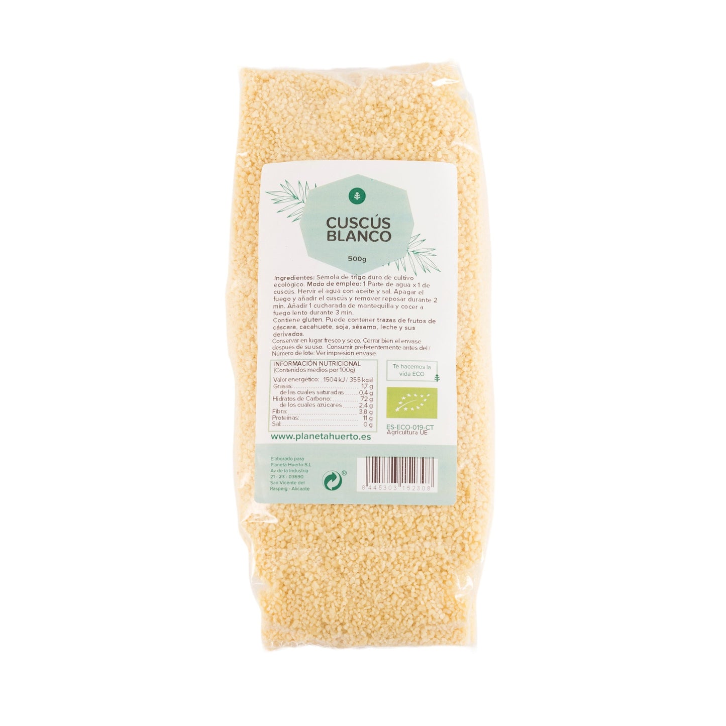 Planeta Huerto ECO Cuscuz Branco 500 g