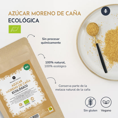 Açúcar mascavado biológico de cana da Planeta Huerto 1 kg