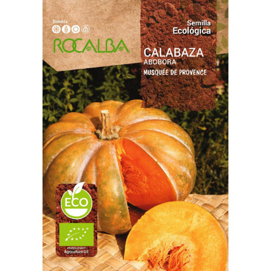 Sementes de abóbora Muskée de Provence biológicas Rocalba