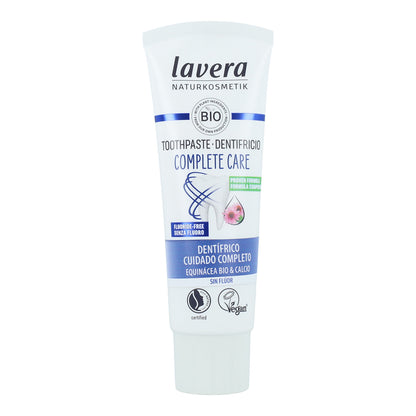 Pasta de dentes cuidado completo sem flúor, equinácea BIO e cálcio, Lavera 75 ml