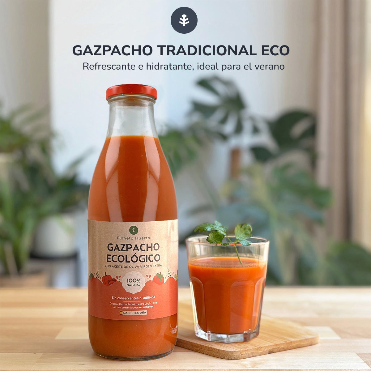 Gaspacho Tradicional Orgânico com Planeta Huerto EVOO 1L