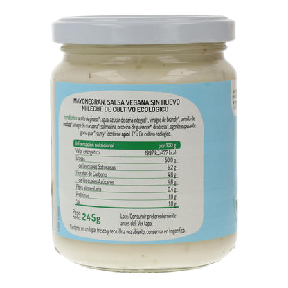 Mayonegran Maionese Biológica Sem Ovo El Granero, 245 g 