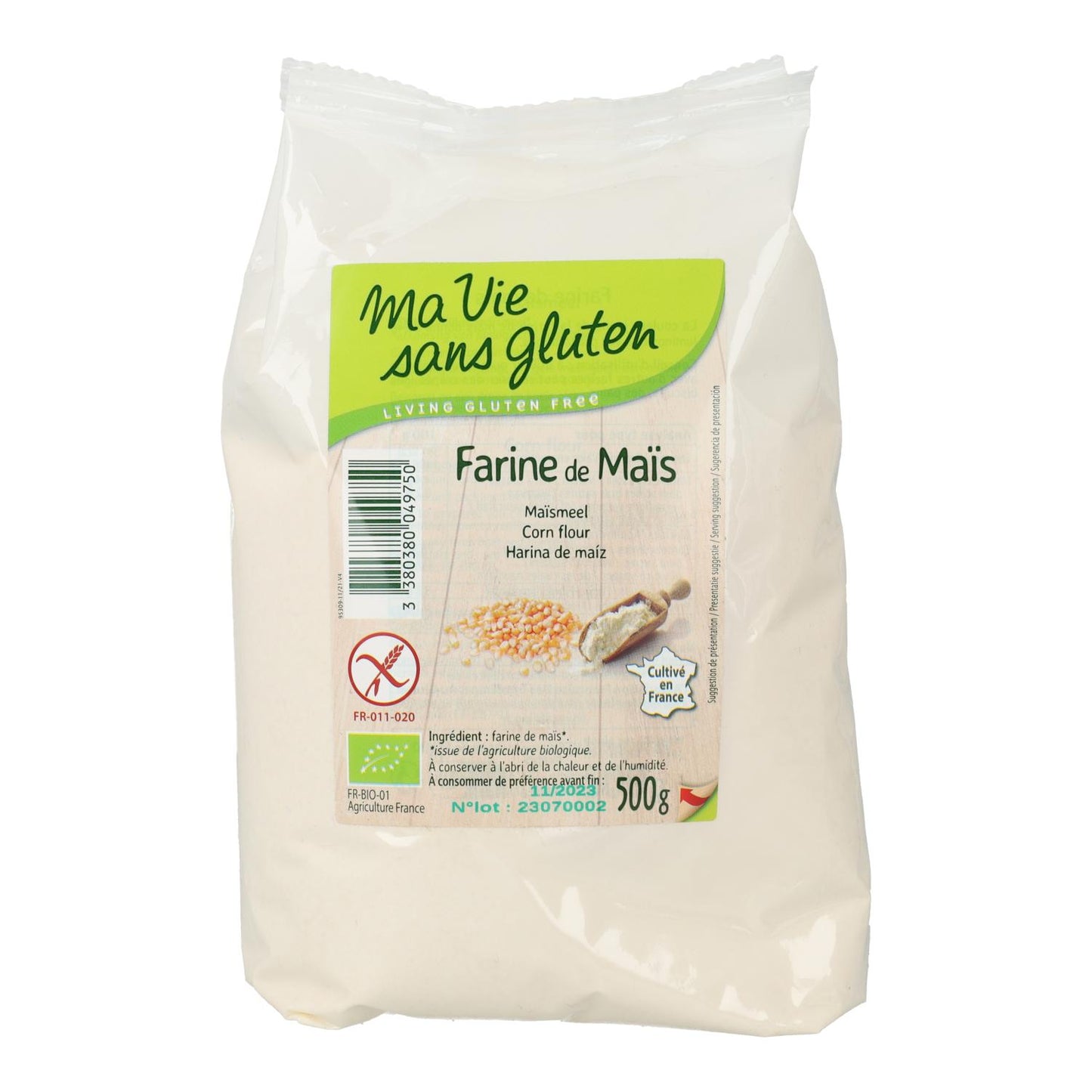 Farinha de milho Ma Vie Sans sem glúten 500g
