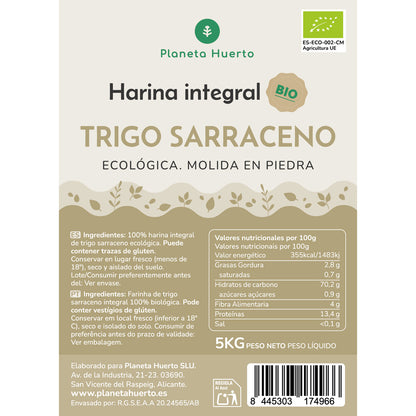 Farinha de Trigo Integral Eco Planeta Huerto 5 Kg