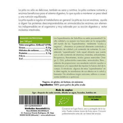 Pó de Ananás Biológico Salud Viva 125 g