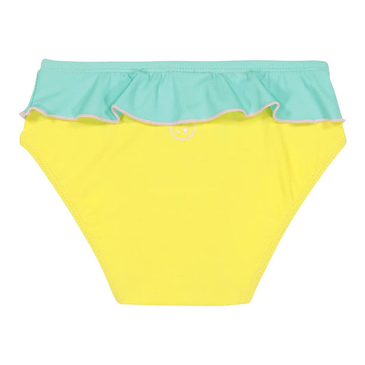 Fato de banho com proteção UV, amarelo e verde, 18 meses