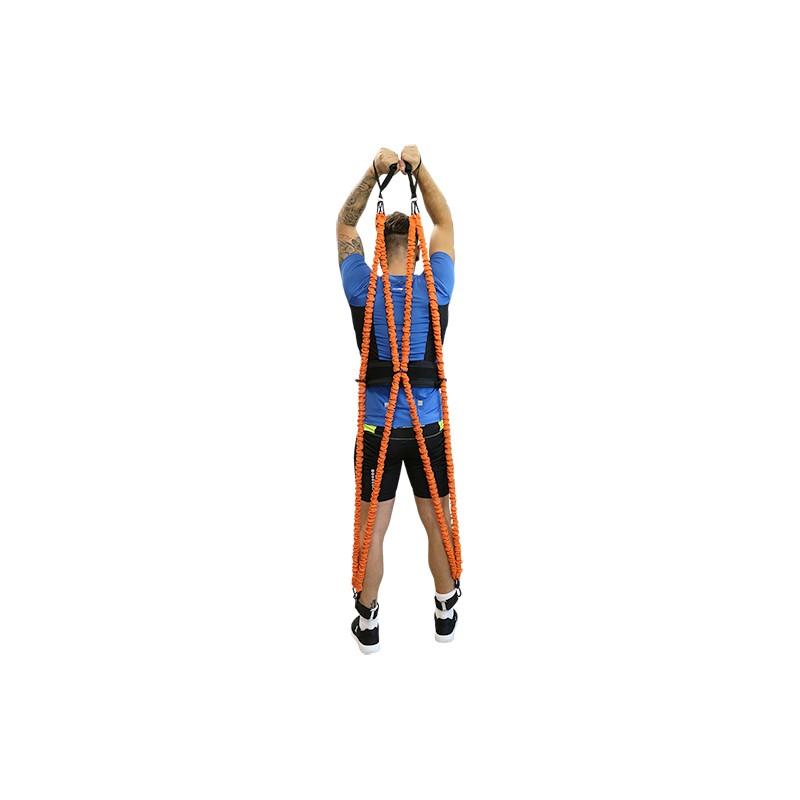 Conjunto de corda elástica fitness multiexpansível Softee