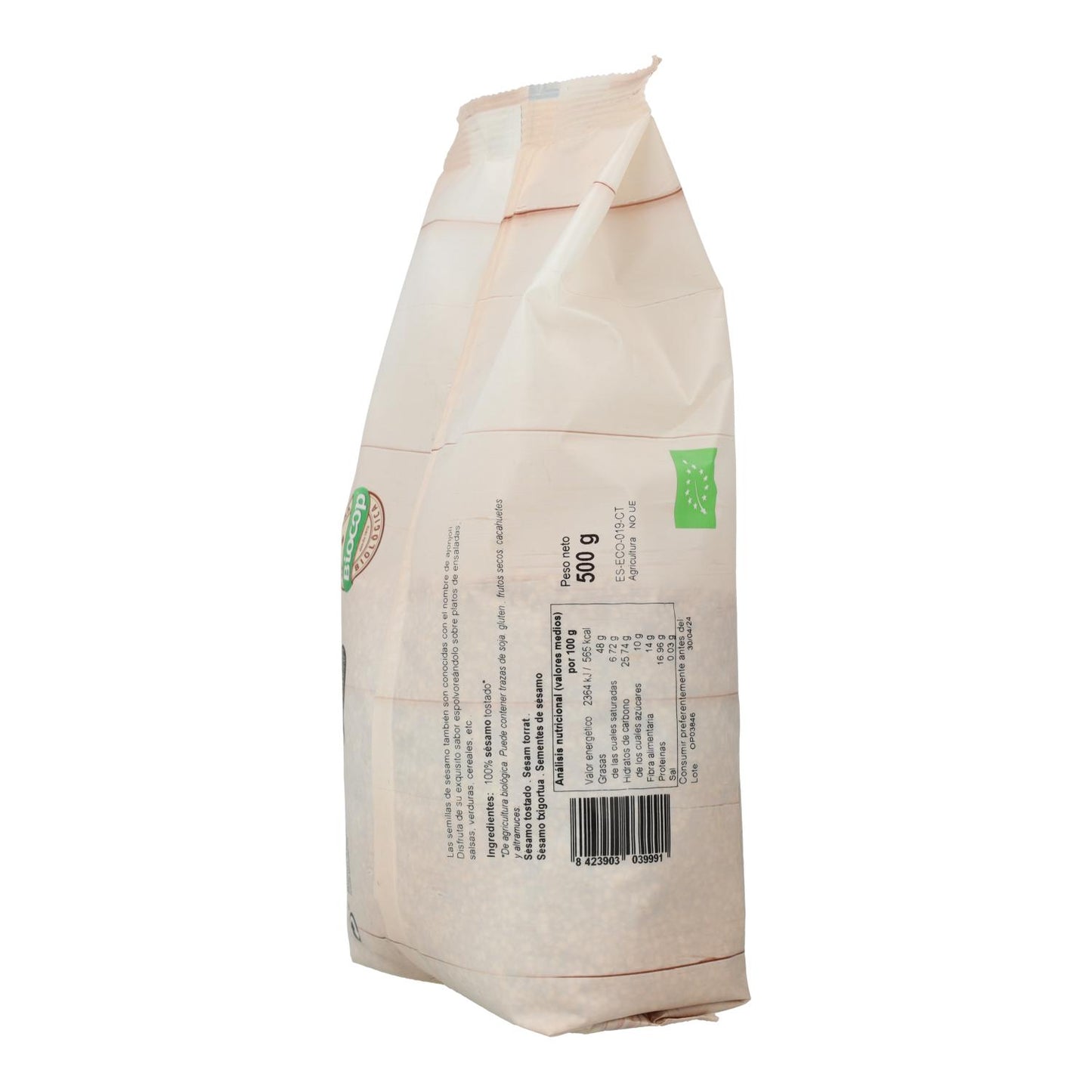 Sésamo torrado biológico Biocop 500 g