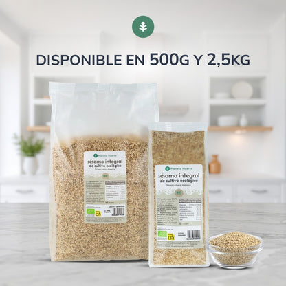 Sementes de sésamo cruas biológicas inteiras da Planeta Huerto 2,5 kg 