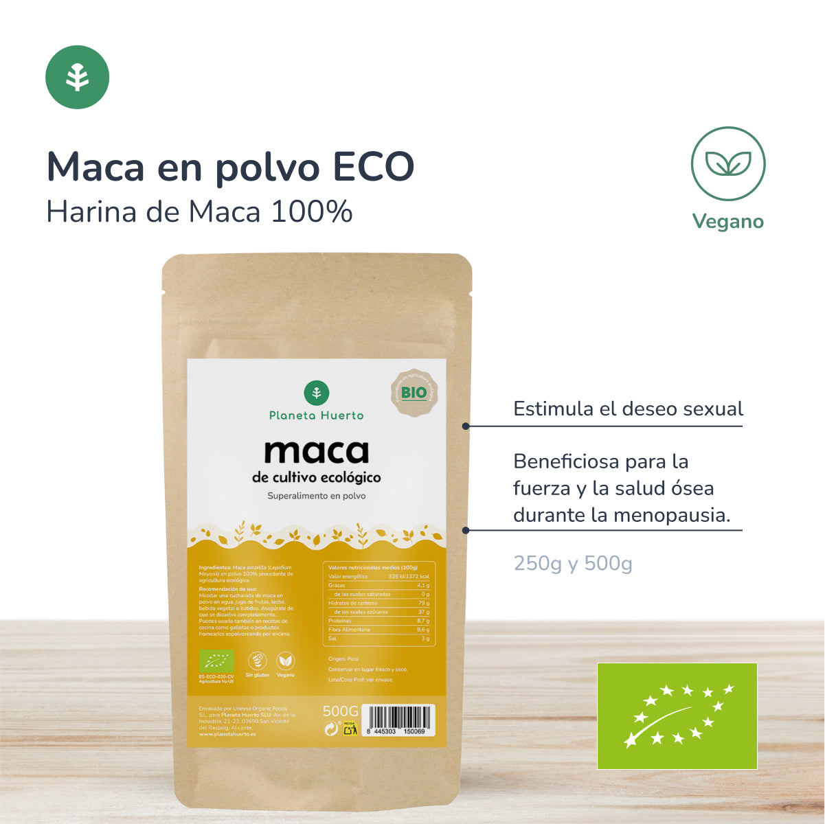 Raíz de Arrurruz ECO Planeta Huerto 250 g