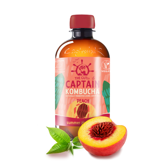 Kombucha BIO Pêssego Captain Kombucha 1L