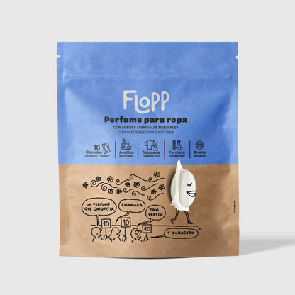 ECO Flopp 16 cápsulas Perfume para Lavandaria