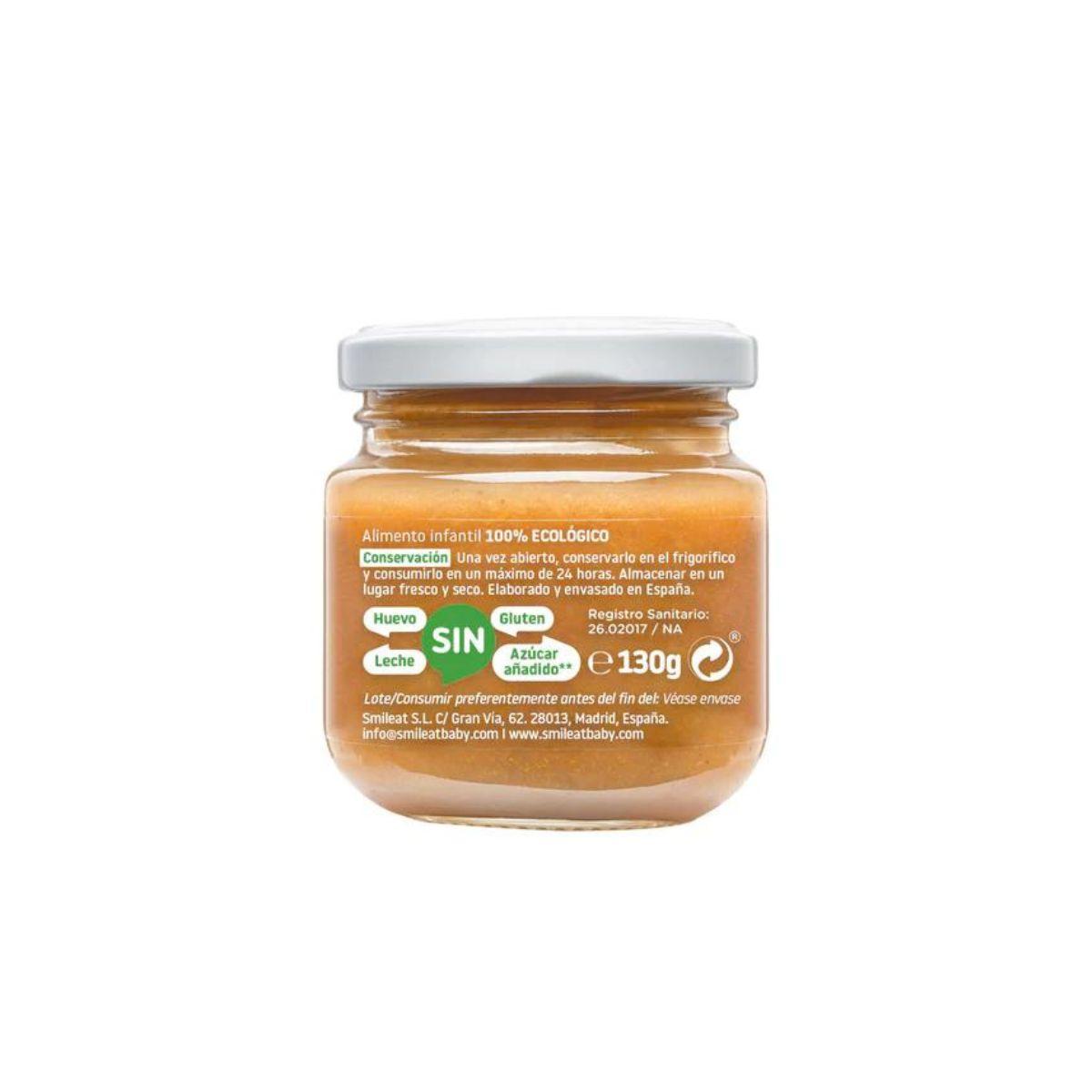 Smileat Organic Pêra e Maçã Pote +6 meses 130 g
