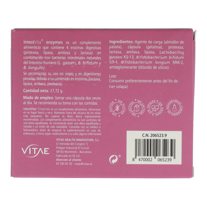IntestVita Enzimas 60 cápsulas