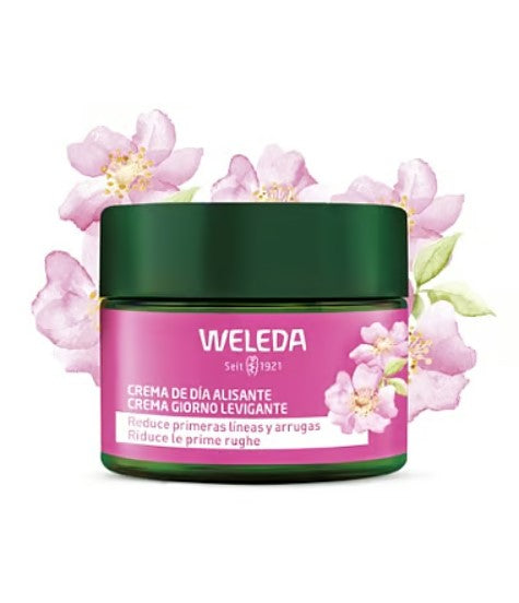 Creme de dia suavizante rosa mosqueta e chá branco Weleda, 40 ml
