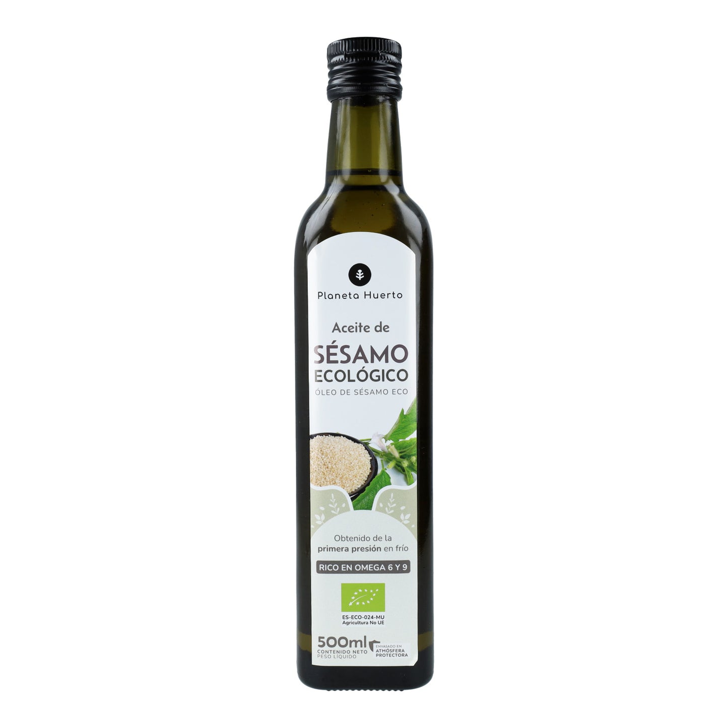 Óleo de Sésamo Prensado a Frio Planeta Huerto ECO 500 ml