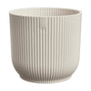 Maceta Blanco Lino Vibes Fold Round Elho 16cm 100% reciclado