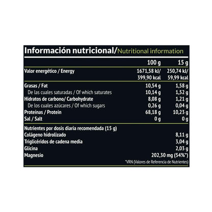 Elixir: Colagénio + Óleo MCT, 450 g Paleobull Elixir Baunilha 450 g