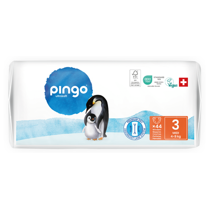 Pack poupança fraldas T3 (4-9kg) Pingo 176 unidades
