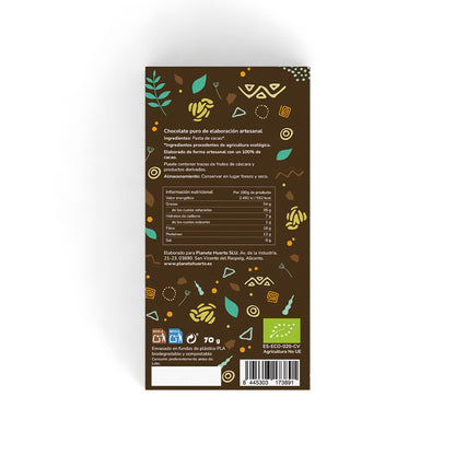 Tablete 100% cacau ECO Planeta Huerto 70 g