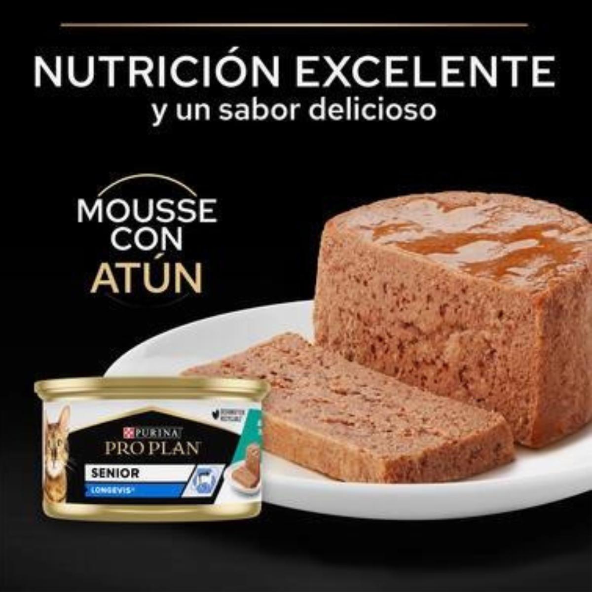 Pro Plan Cat Senior 7+ Longevis Mousse com Atum Purina 85 g