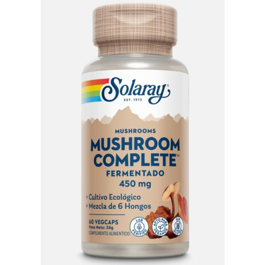 Cogumelo Completo Solaray, 60 cápsulas