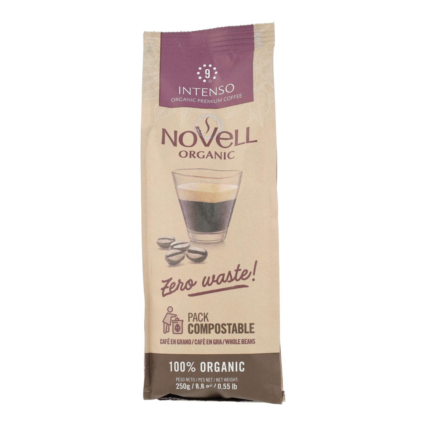 Grãos de café ecológico intenso 250g