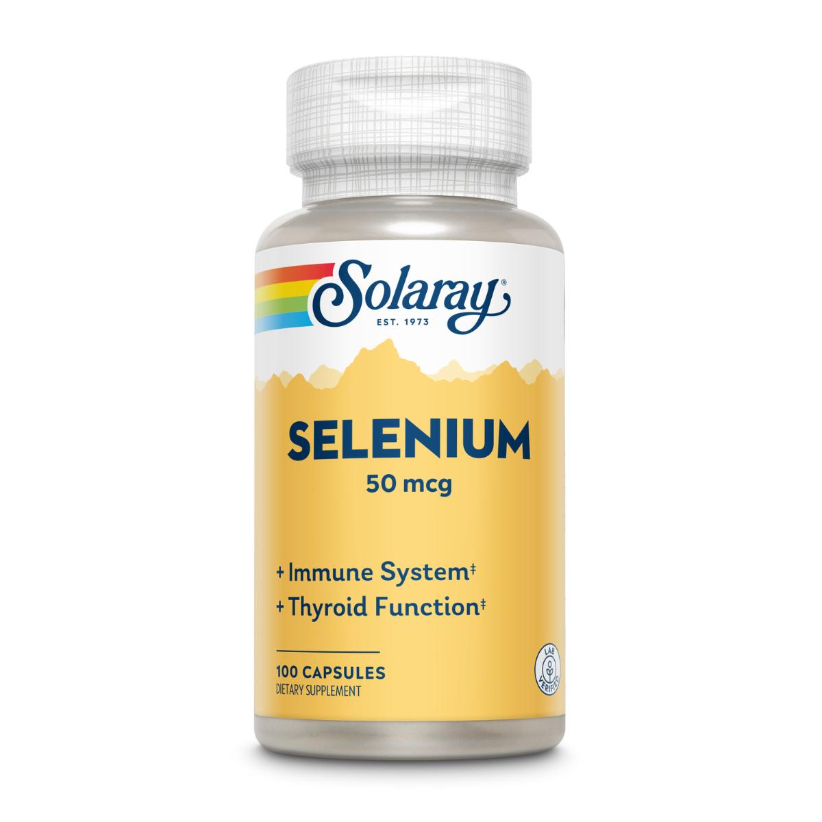 Selénio 50 mcg Solaray 100 cápsulas