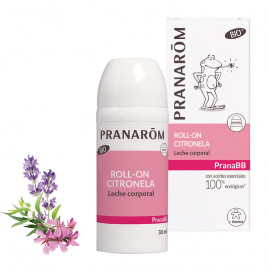 Leite corporal roll-on de erva-príncipe BIO Pranarom 30 ml
