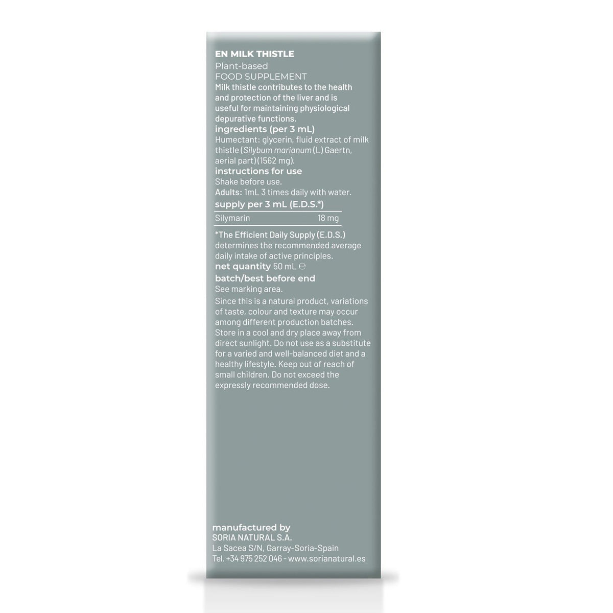 Extrato de Cardo Mariano Soria Natural, 50 ml