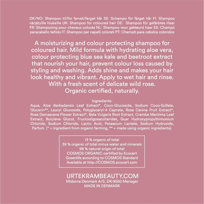 Urtekram Soft Wild Rose Color Shampoo, 500 ml