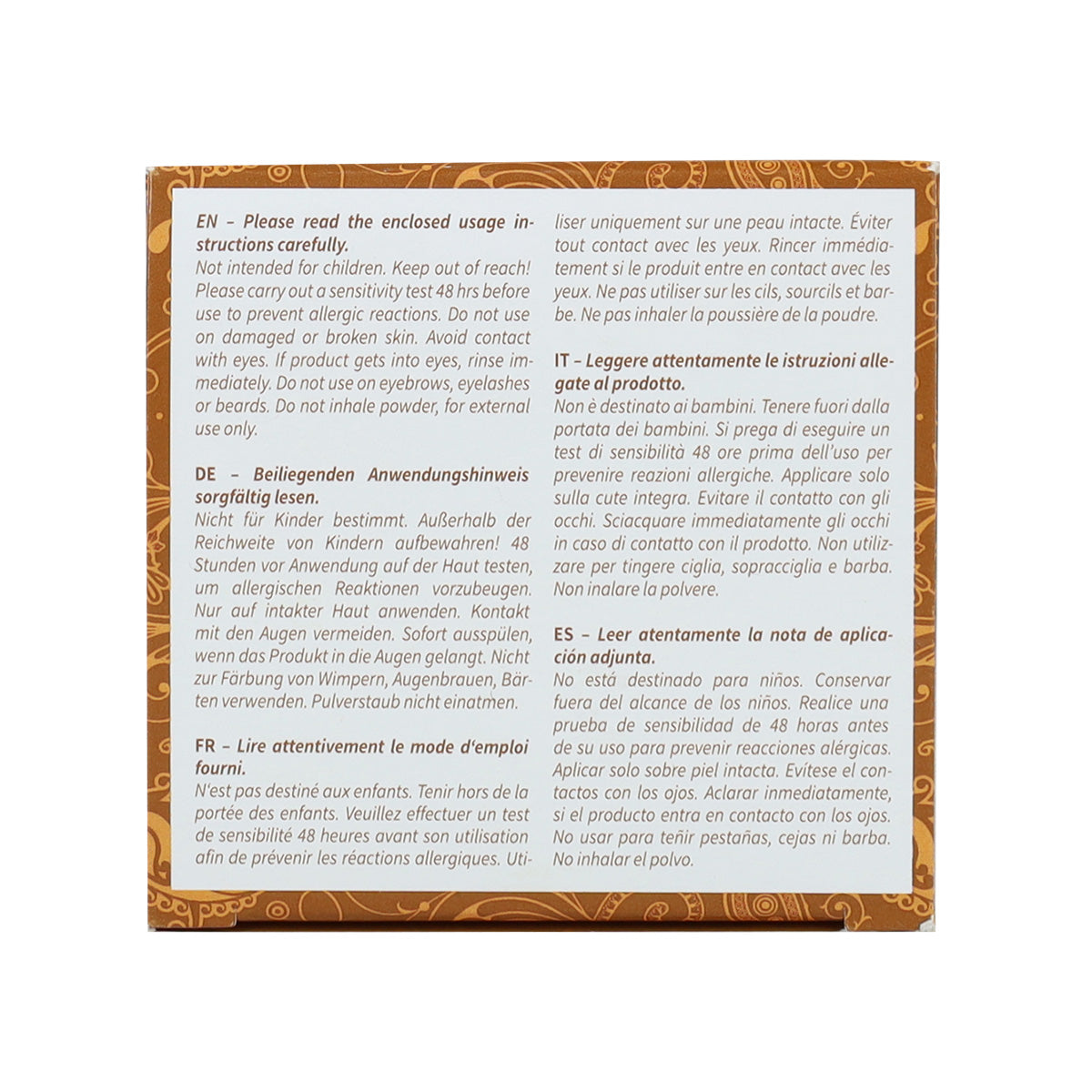 Pack de 2 tinturas de cabelo Khadi castanho dourado natural 100 g