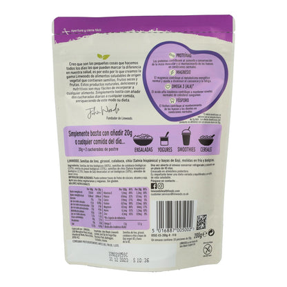Linwoods Linhaça Moída Biológica, Girassol, Abóbora, Chia e Goji Berries 425g