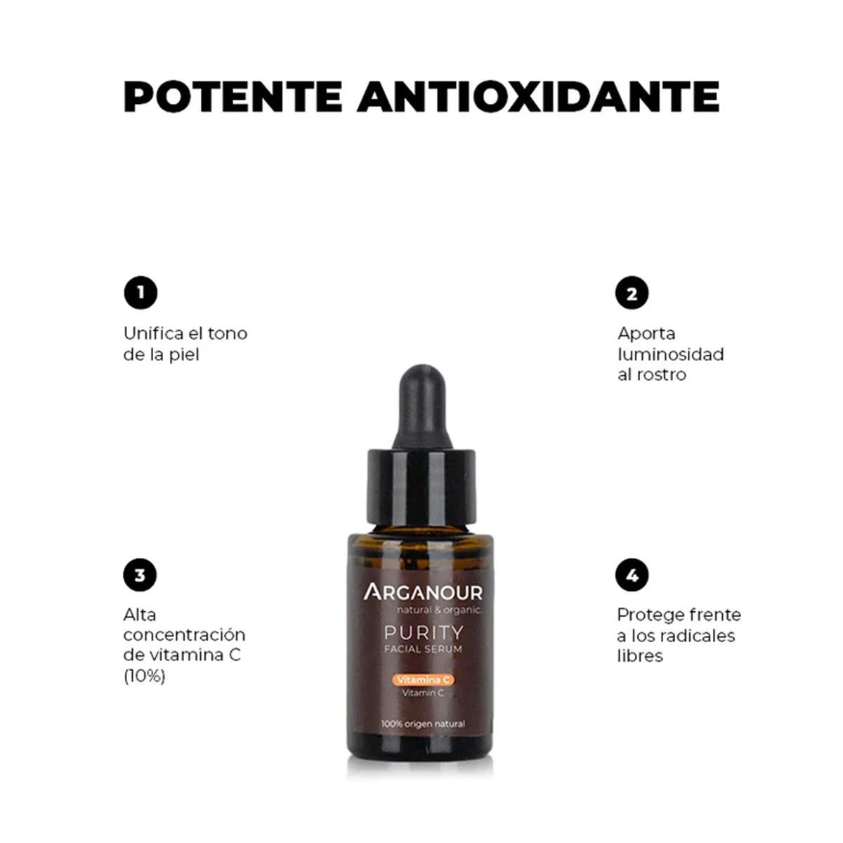 Sérum facial Purity Vitamina C, Arganour, 30ml